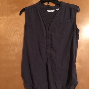 SOLD ❌ Indigo button up tank
